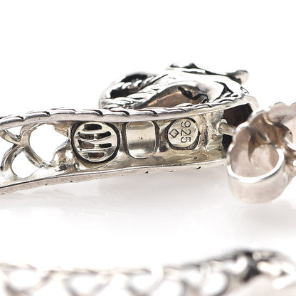John Hardy Sterling Silver Naga Dragon Hoop Earrings 4 of 4