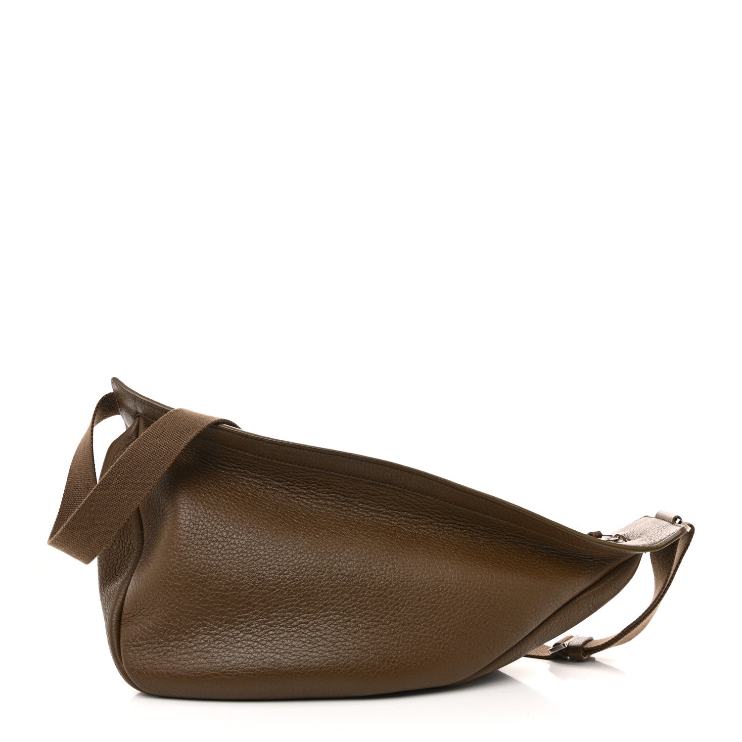The Row Grained Calfskin Large Slouchy Banana Bag Brunette 1 of 11