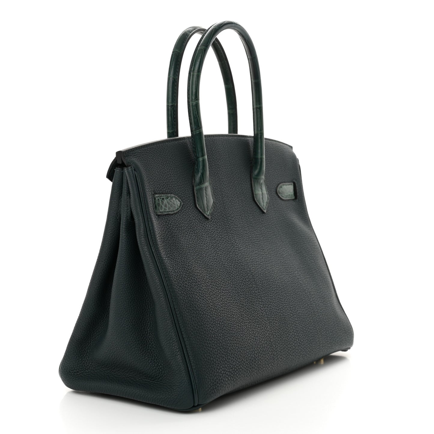 Togo Matte Alligator Birkin Touch 30 Vert Cypress
