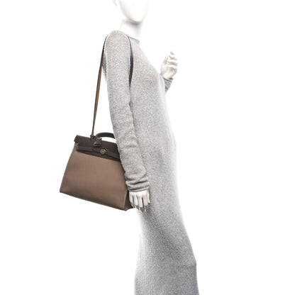 Hermes Vache Hunter Toile Herbag Zip 31 PM Etoupe Ebene 2 of 11