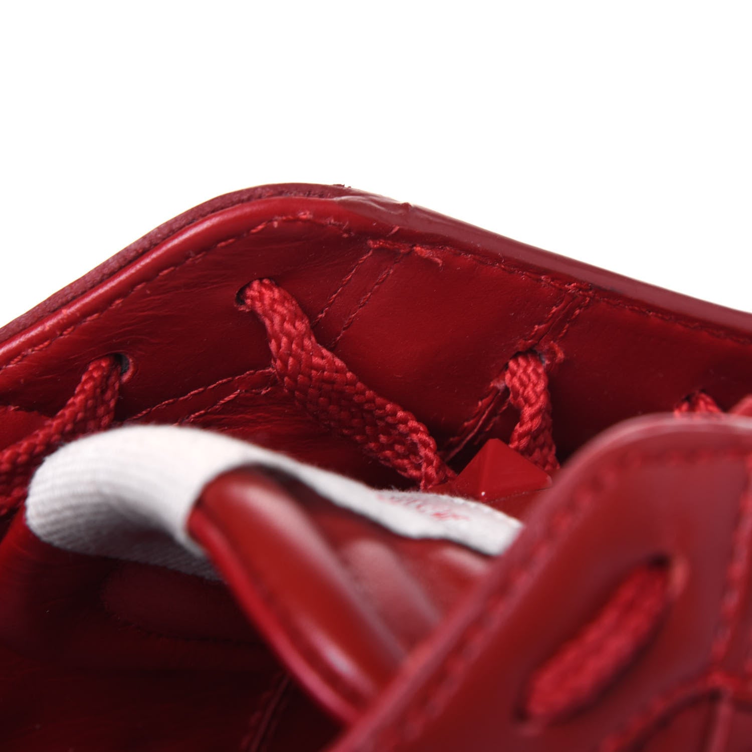 Valentino Garavani Calfskin Mens Rockstud Untitled Open Sneakers 44 Red 10 of 13