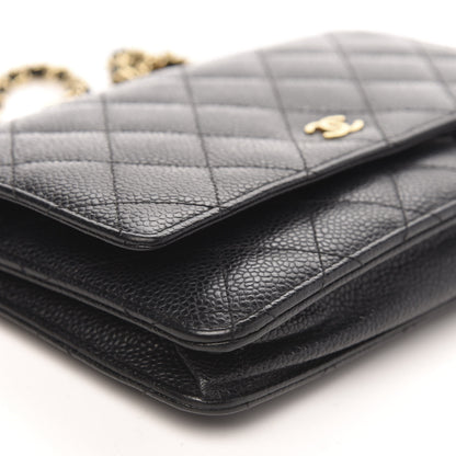 Chanel Caviar Quilted Wallet On Chain WOC Black 9 of 13