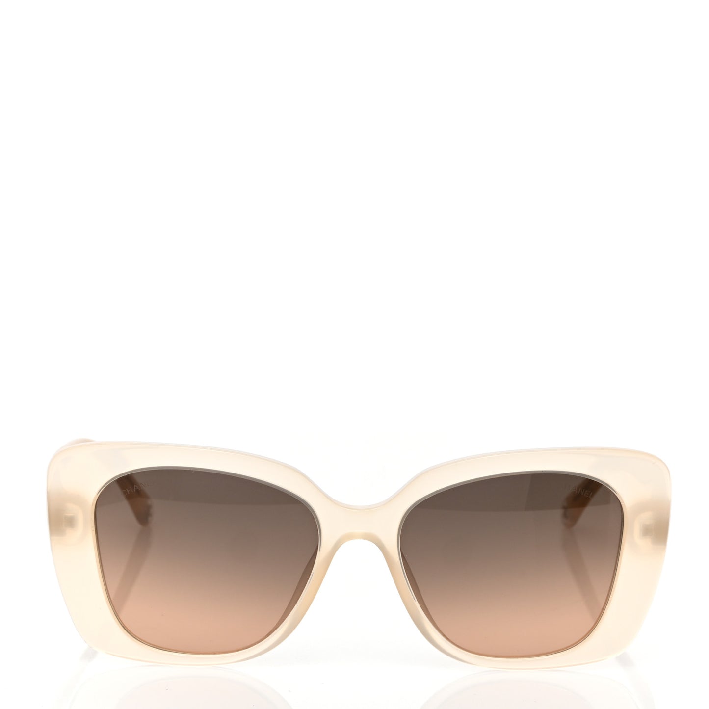 Acetate Rectangle Sunglasses 5504 Dark Beige
