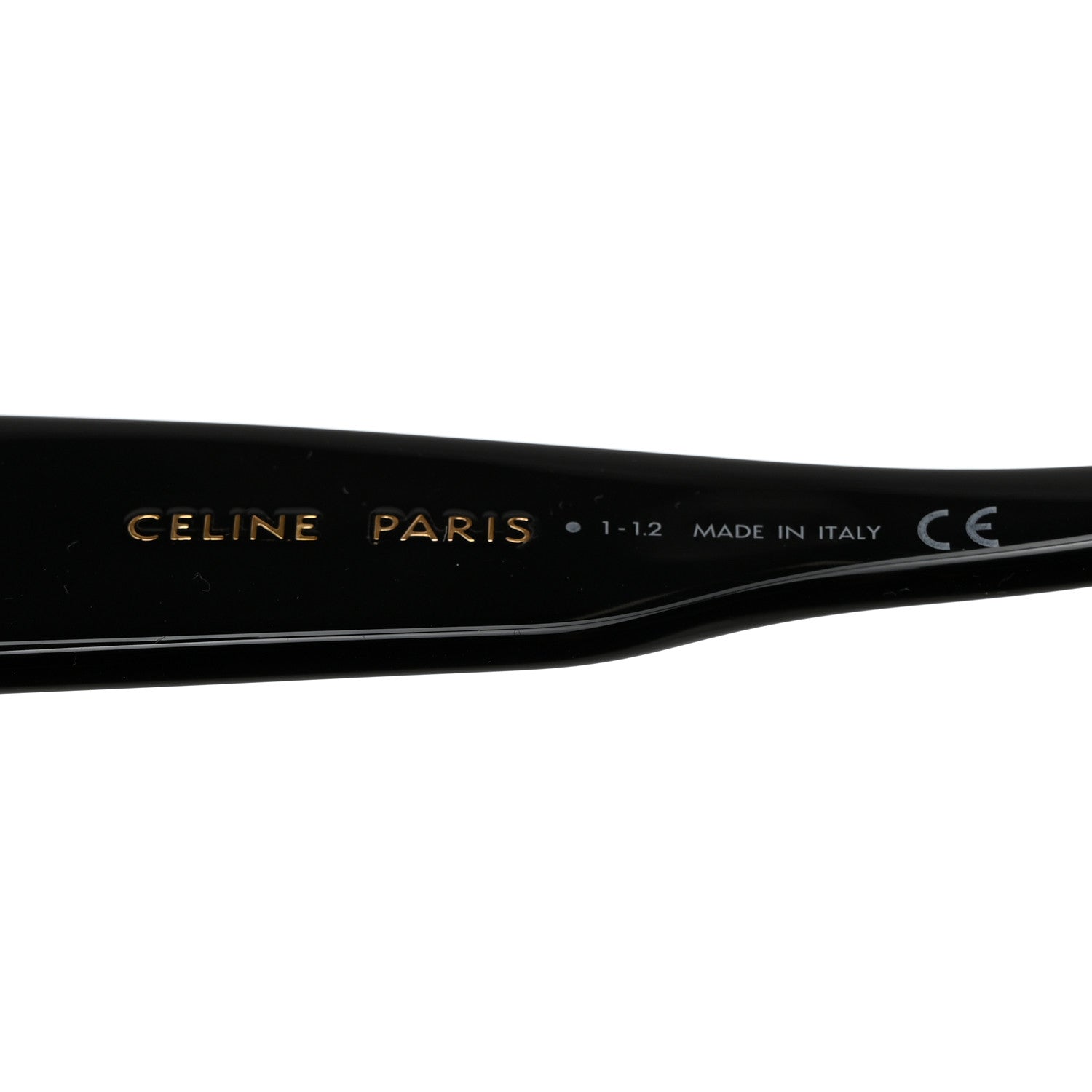 Celine Acetate Polarized Square Sunglasses CL40219I Black 6 of 7