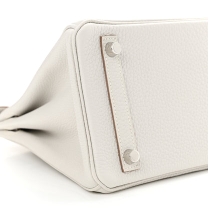 Hermes Togo Birkin 25 Gris Pale 9 of 11
