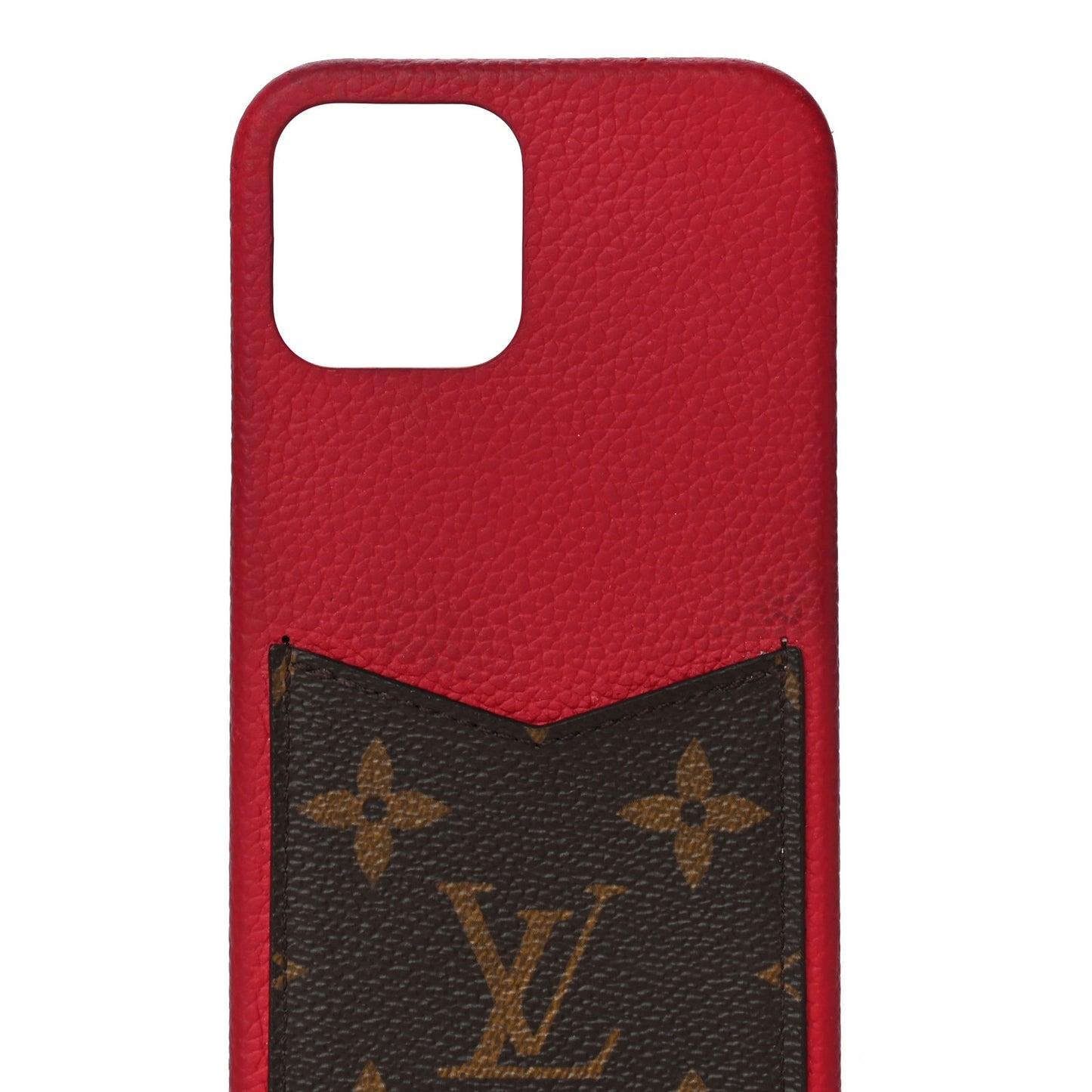 Monogram iPhone 12/12 Pro Bumper Scarlet
