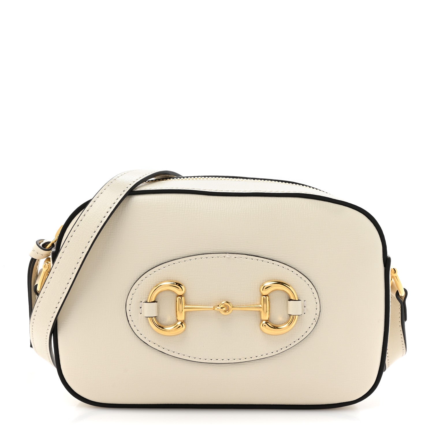 Gucci Azalea Calfskin Mini Horsebit 1955 Camera Shoulder Bag Mystic White 1 of 11