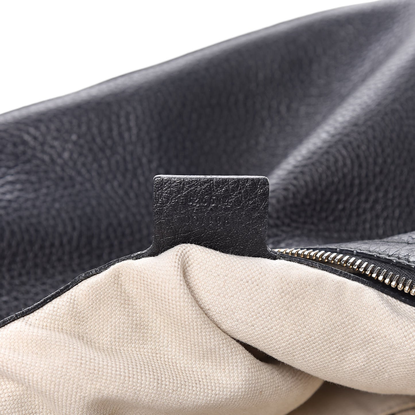 Pebbled Calfskin Small Miss GG Hobo Black