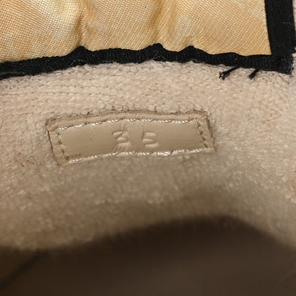 Gucci GG Supreme Monogram Harness Calfskin Web Womens Screener Sneakers 35 Beige Ebony Rosso Harness Brown 9 of 9