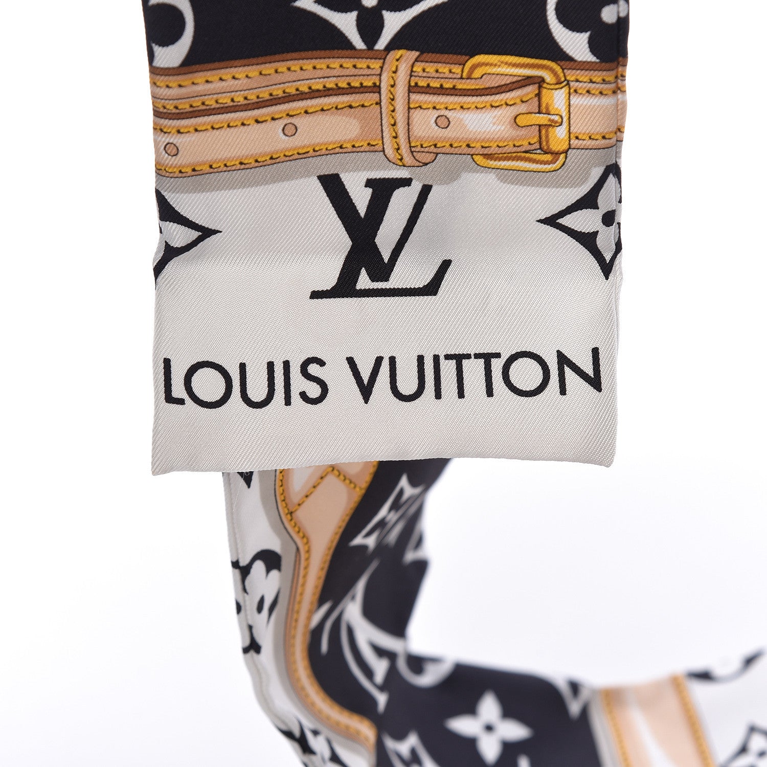 Louis Vuitton Silk Monogram Confidential Bandeau Black 3 of 6