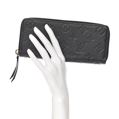 Louis Vuitton Empreinte Clemence Wallet Black 2 of 6