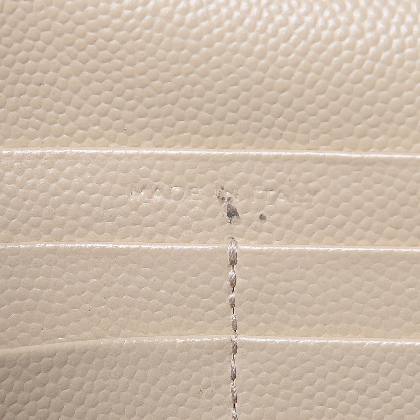 Grain De Poudre Matelasse Chevron Monogram Chain Wallet Deep Beige