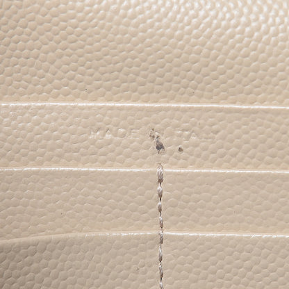 Saint Laurent Grain De Poudre Matelasse Chevron Monogram Chain Wallet Deep Beige 7 of 18