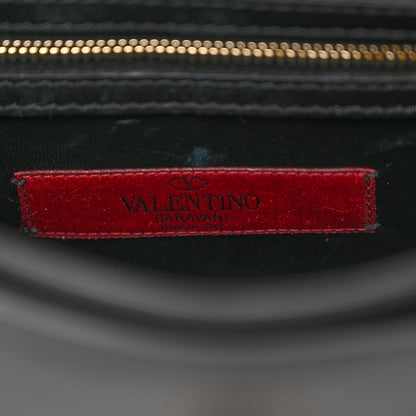 Valentino Garavani Vitello Rockstud Shoulder Flap Messenger Bag Black 6 of 11