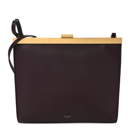 Celine Smooth Calfskin Mini Clasp Bag Bordeaux 1 of 10