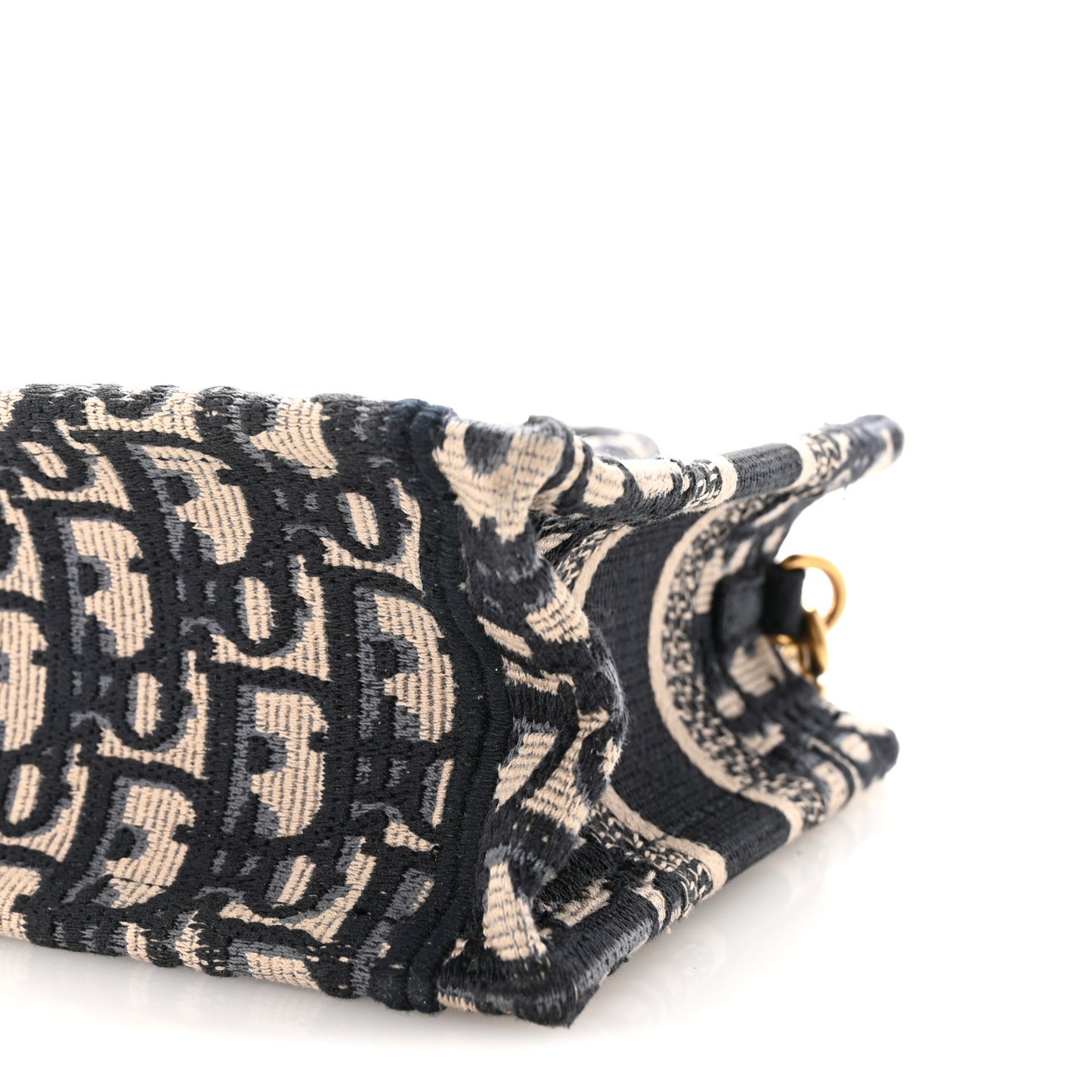 Oblique Mini Book Tote With Strap Blue Multicolor