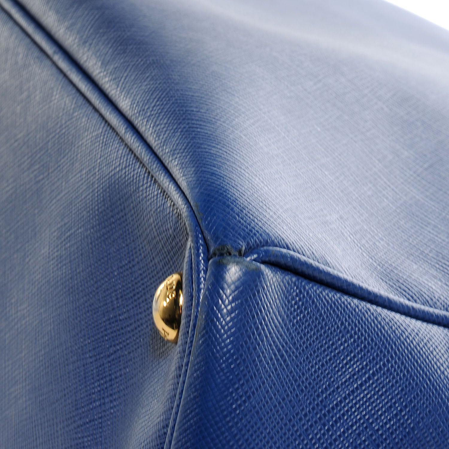 Prada Saffiano Lux Large Double Zip Tote Bluette 6 of 11