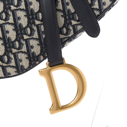 Christian Dior Oblique Saddle Bag Blue 10 of 11