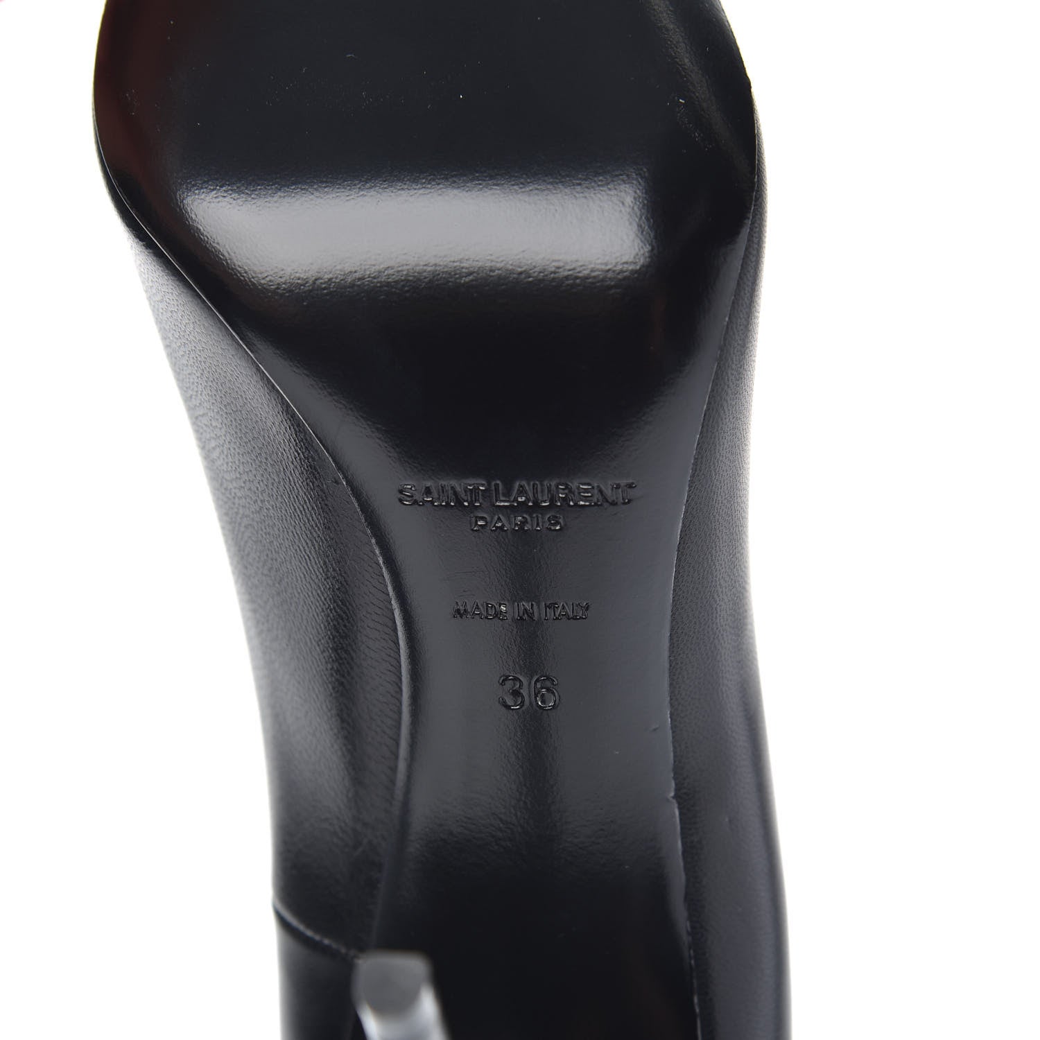 Saint Laurent Calfskin Zoe 105 Pump 36 Black 6 of 9