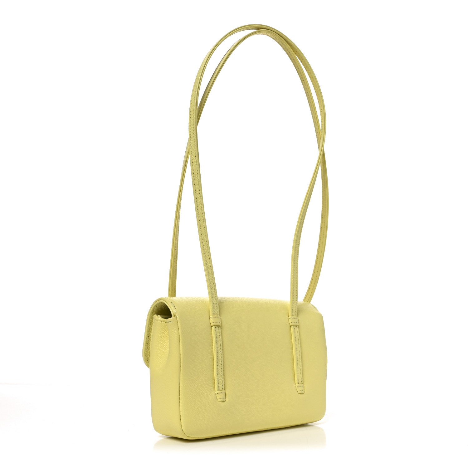 Chanel Shiny Caviar Mini Preppy Coco Shoulder Bag Light Yellow 3 of 11