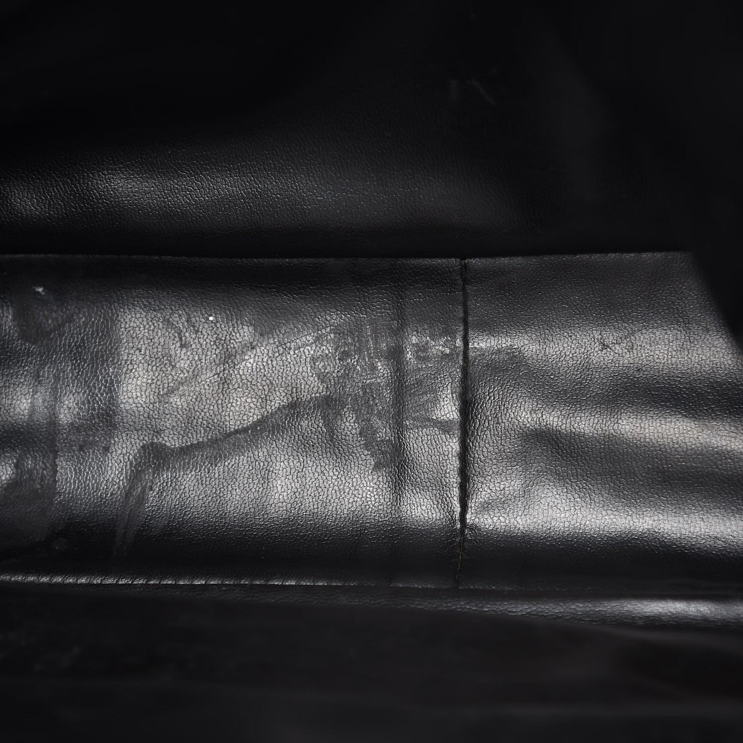Lambskin Shopping Tote Black