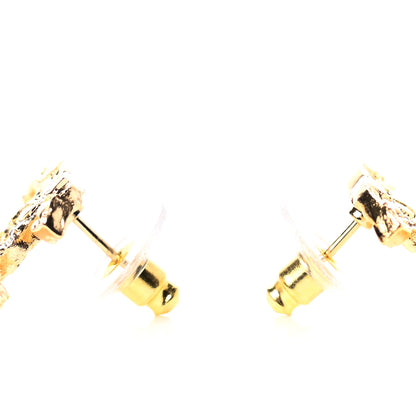 Chanel Metal Along The Nile CC Earrings Gold 3 of 5