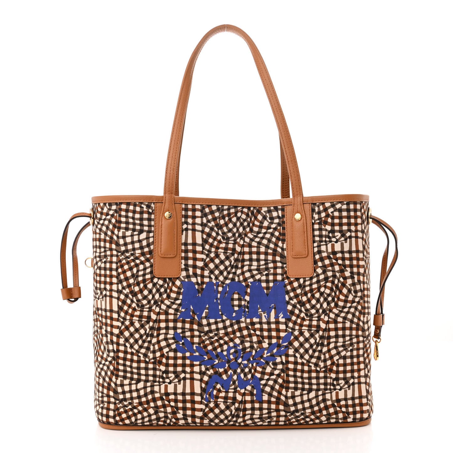 Visetos Medium Liz Reversible Shopper Tote Cognac