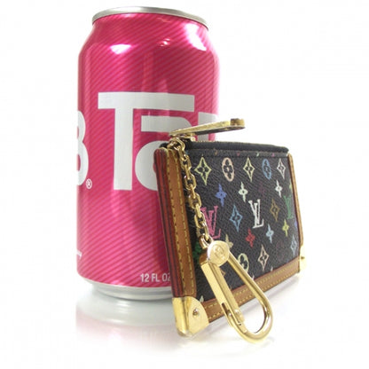 Louis Vuitton Monogram Multicolor Key Pouch Black 2 of 14