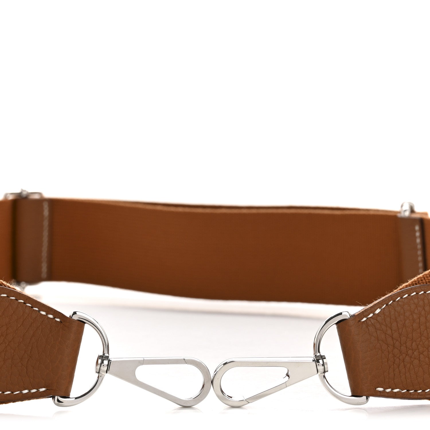 Hermes Toile Taurillon Clemence Shoulder Strap Gold 3 of 4