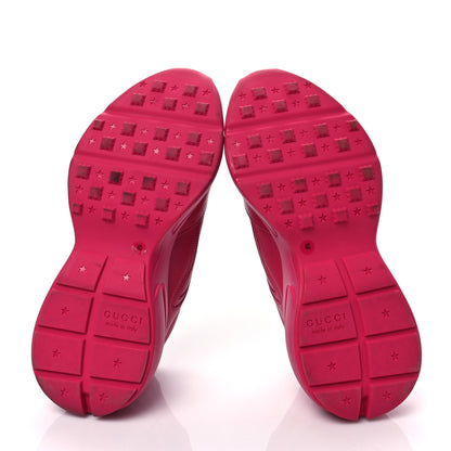 Gucci Calfskin Logo Womens Rhyton Sneakers 40 Box Pink 5 of 6