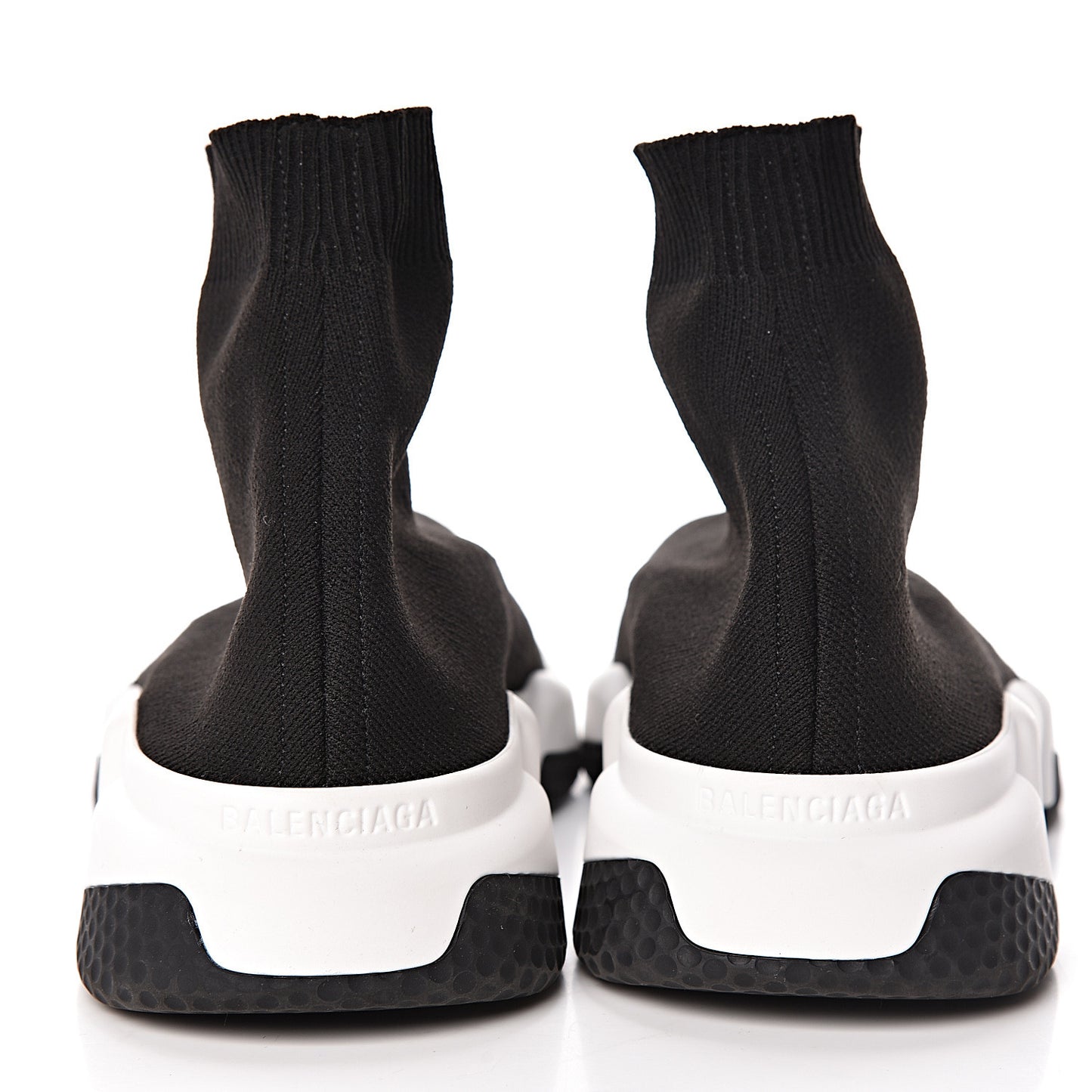 Neoprene Knit Womens Speed Sneakers 39 Black White