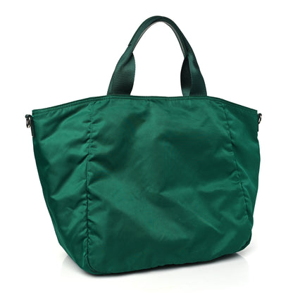 Prada Tessuto Nylon Shopping Tote Oleandro 3 of 10