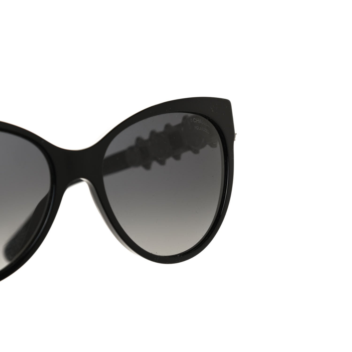 Chanel Crystal Pearl Cat Eye Sunglasses 5336-H-B Black 8 of 9