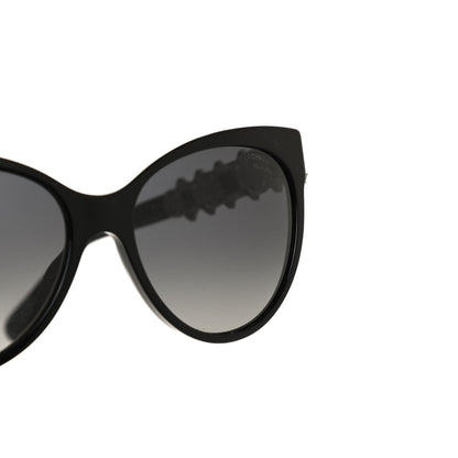 Chanel Crystal Pearl Cat Eye Sunglasses 5336-H-B Black 8 of 9