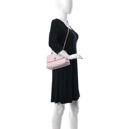Chanel Caviar Quilted Mini Coco Handle Flap Light Pink 3 of 12