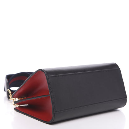 Gucci Nappa Bamboo Web Mini Nymphaea Top Handle Bag Black 3 of 9