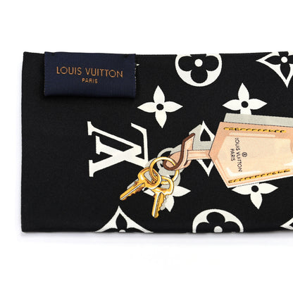 Louis Vuitton Silk Monogram Confidential Bandeau Black 3 of 3