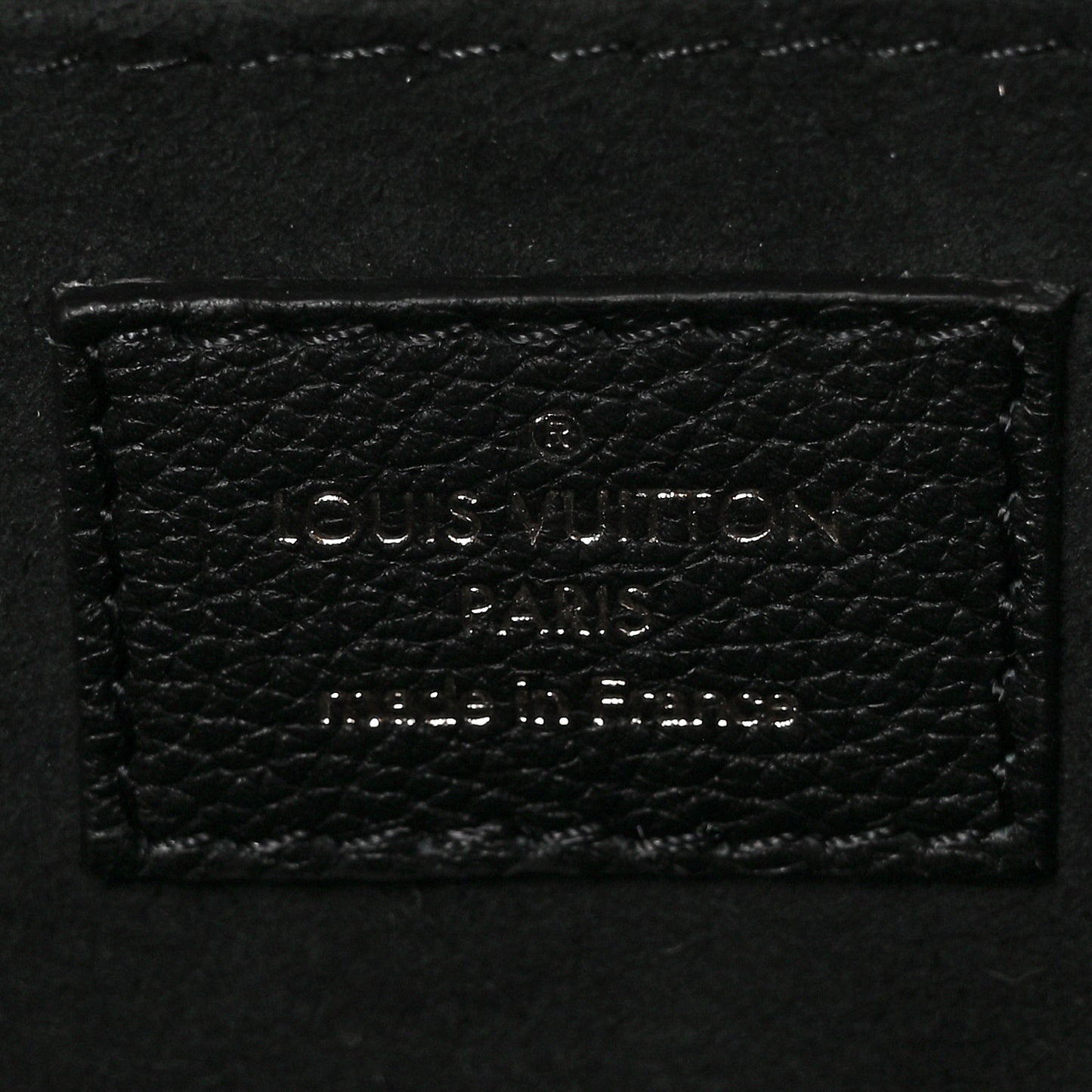 Grained Calfskin Lockme Chain Bag Black