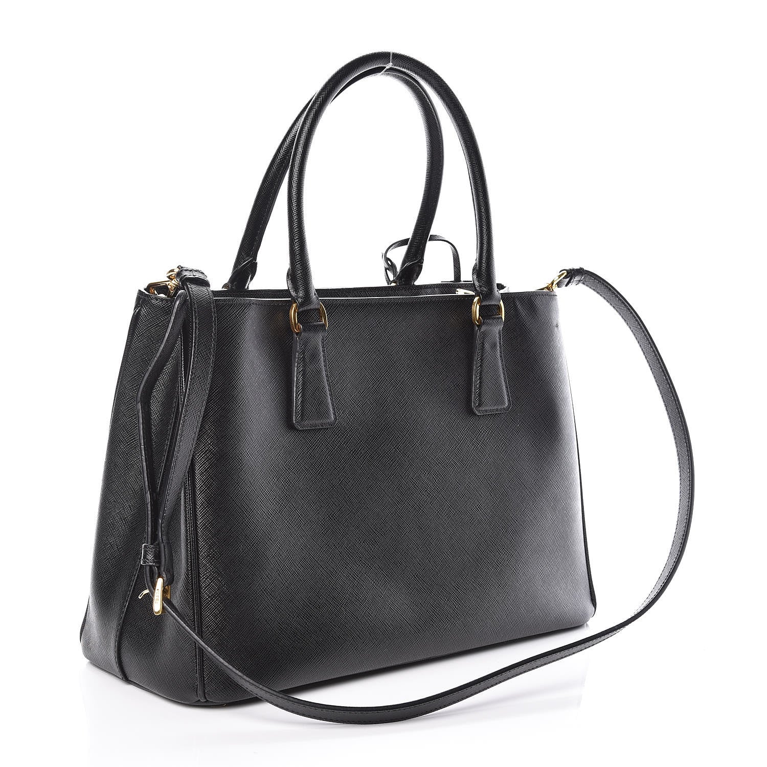 Prada Saffiano Lux Small Tote Nero Black 3 of 9