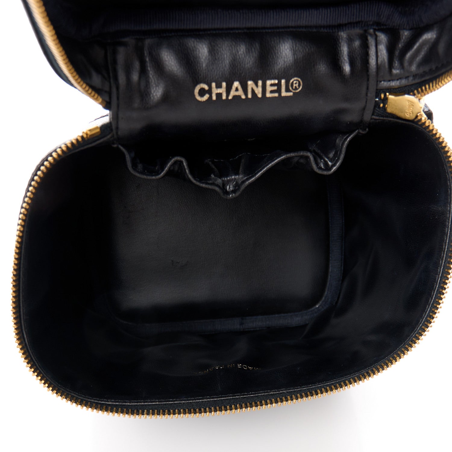 Chanel Caviar Vanity Cosmetic Case Black 5 of 10
