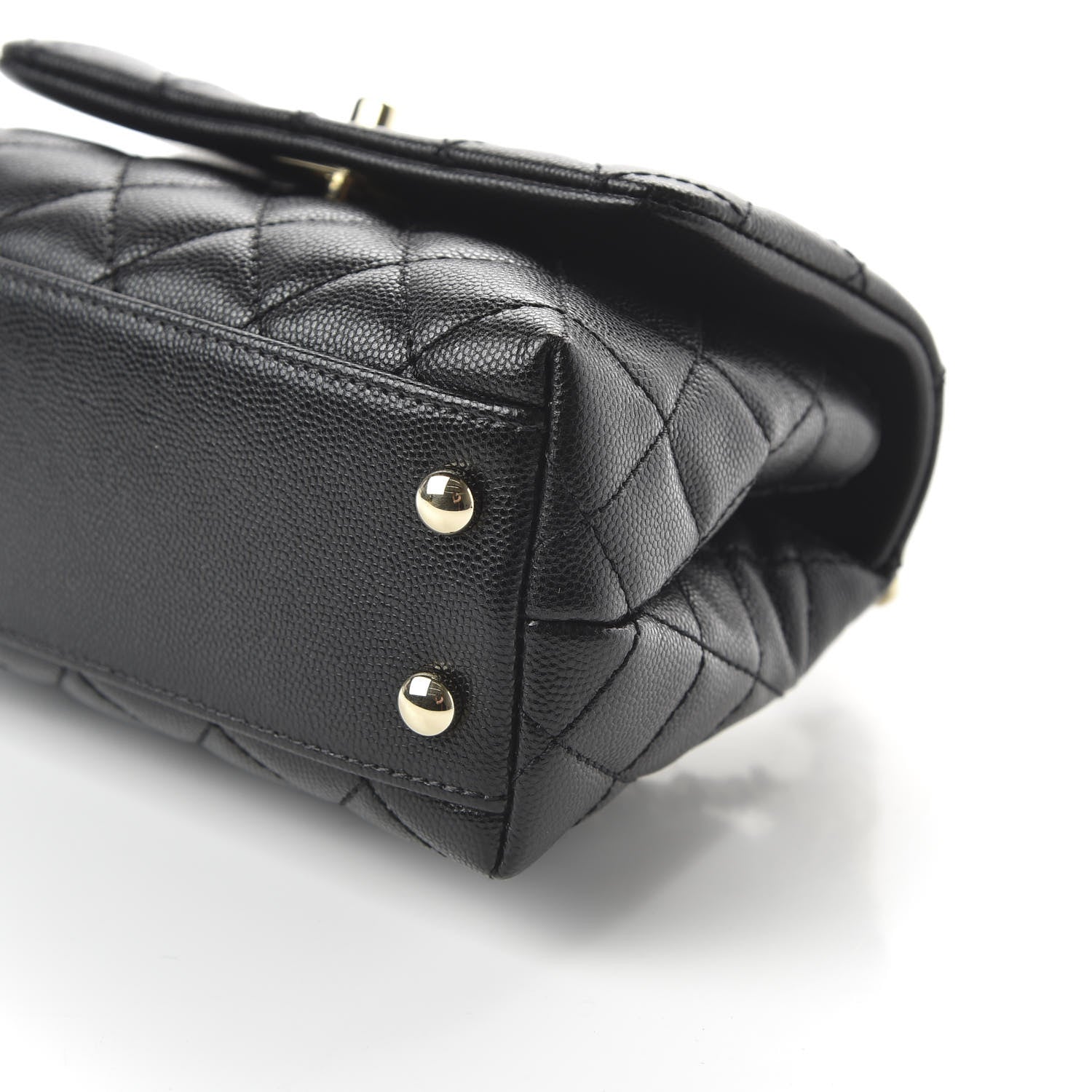 Chanel Caviar Quilted Extra Mini Coco Handle Flap Black 7 of 11
