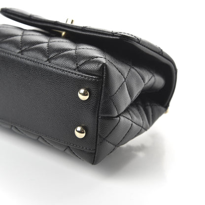 Chanel Caviar Quilted Extra Mini Coco Handle Flap Black 7 of 11