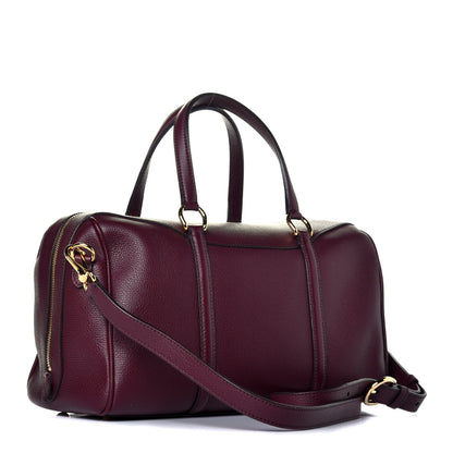 Burberry Derby Calfskin Medium Alchester Bowling Bag Mahogany Red 4 of 9