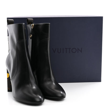 Louis Vuitton LV X YK Calfskin Monogram Silhouette Ankle Boots 37.5 Black 12 of 12