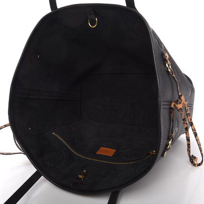 Louis Vuitton Empreinte Monogram Giant Wild At Heart Neverfull MM Black 5 of 9