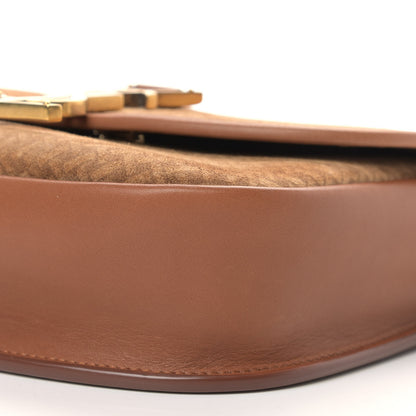 Saint Laurent Suede Calfskin Small Kaia Satchel Brun 9 of 9