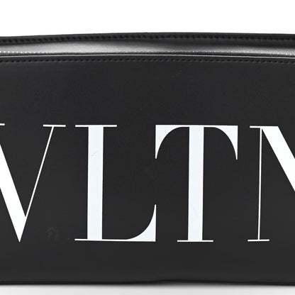 Valentino Garavani Calfskin VLTN Belt Bag Black White 6 of 8