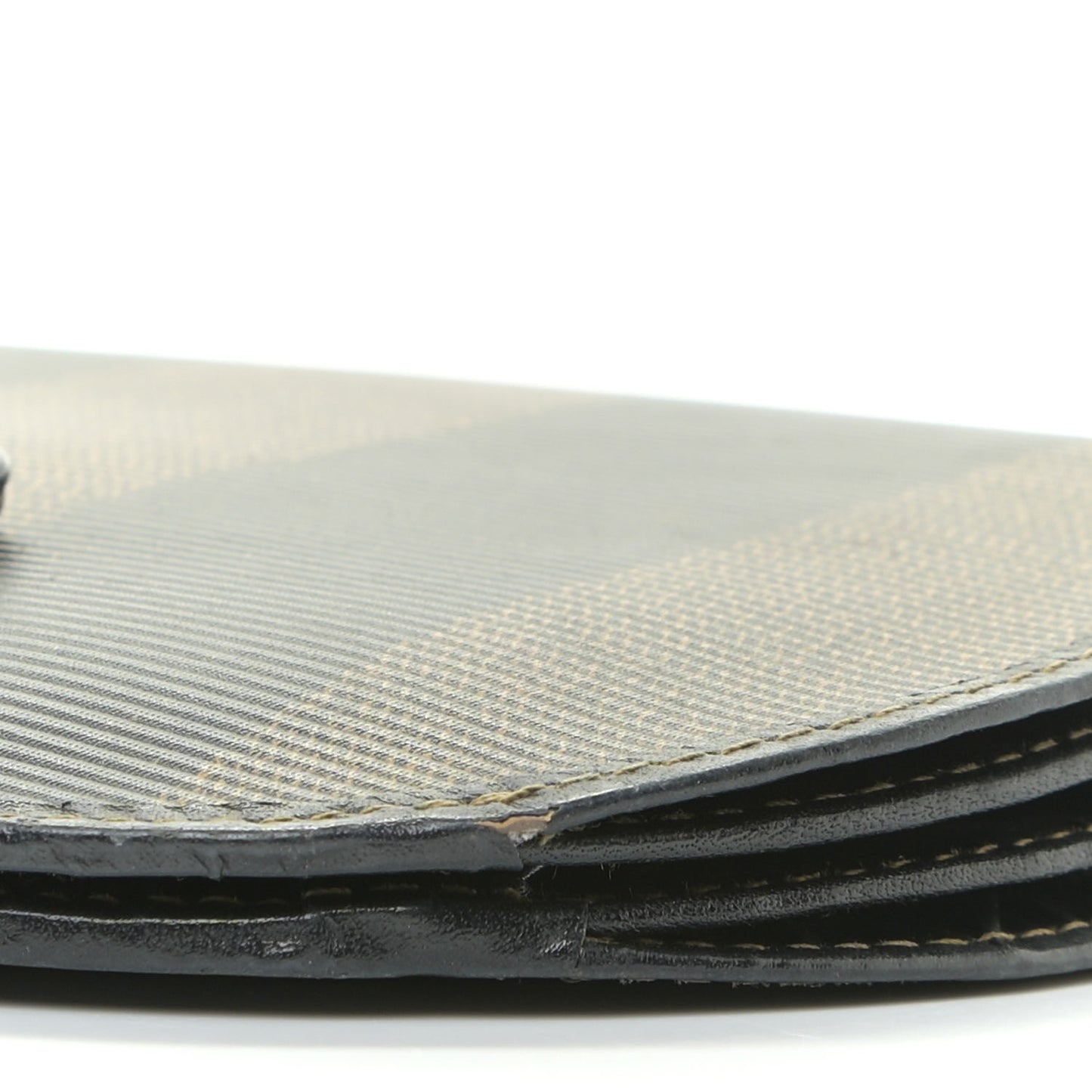 Pequin Compact Round Wallet Tobacco