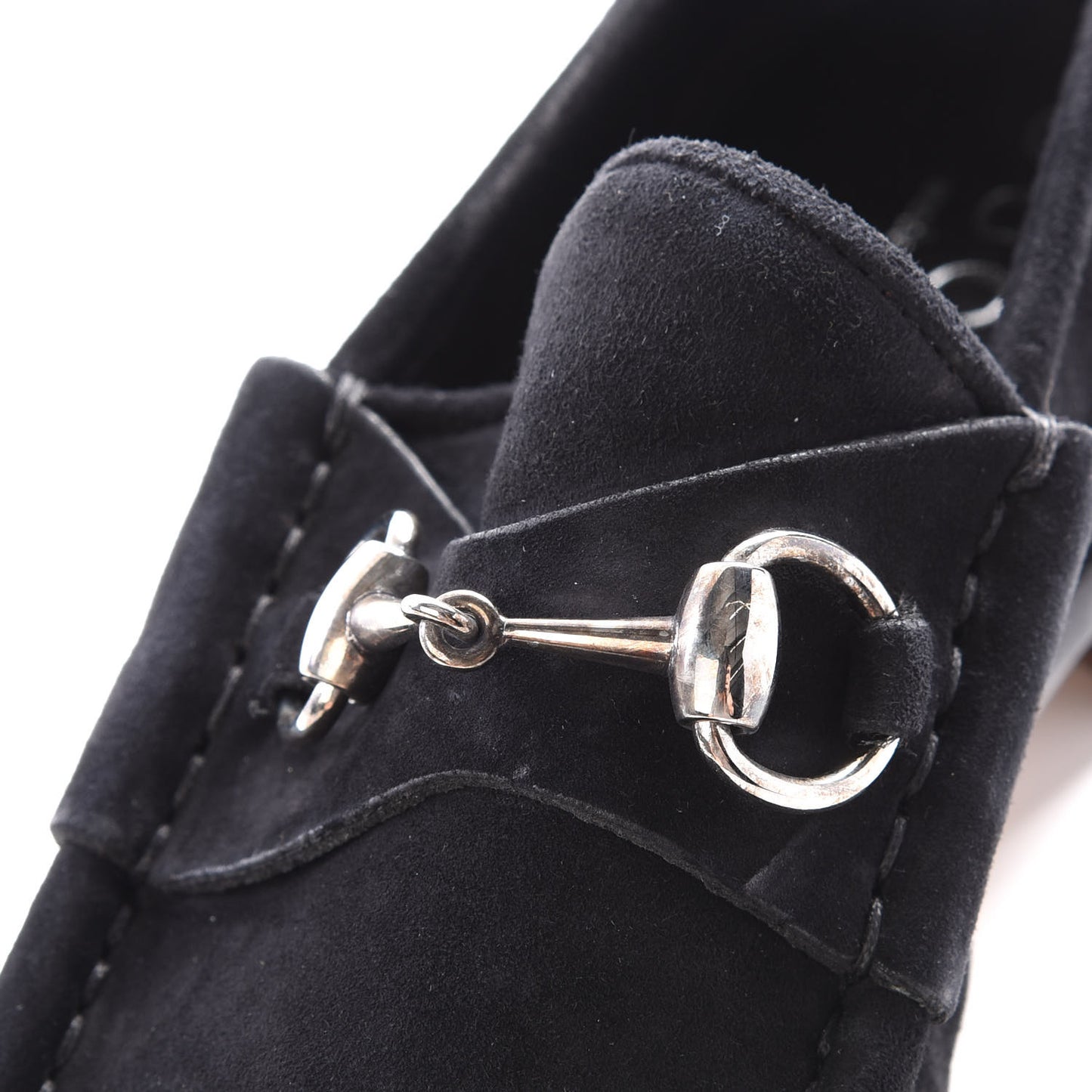 Suede Mens 1953 Horsebit Loafers 10 Black