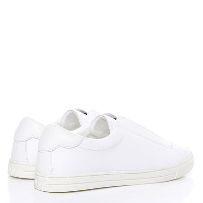Fendi Vitello FF Rockoclick Slip On Sneakers 41 White 4 of 11